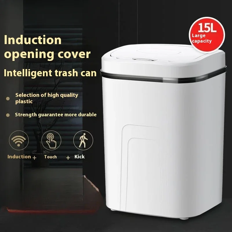 Compost Bin Countertop - 15L Smart Trash Can Automatic Sensor